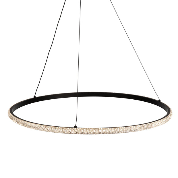 NOVA luminaire suspendu noir 24''AC6712BK | Luminaire Plus.ca