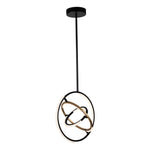 TRILOGY luminaire noir et laiton au del AC6740BB | Luminaire Plus.ca
