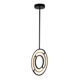 TRILOGY luminaire noir et laiton, del AC6741BB | Luminaire Plus.ca