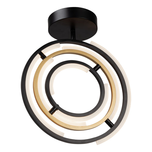 TRILOGY luminaire noir et laiton, del AC6745BB | Luminaire Plus.ca 