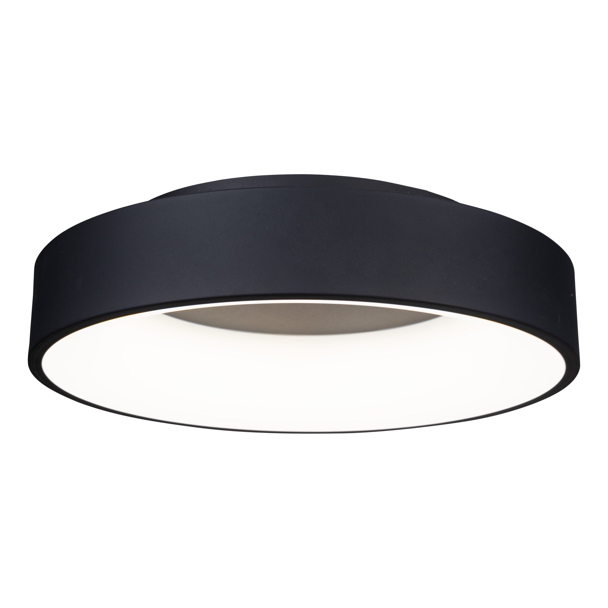 LAZIO luminaire plafonnier rond noir, del intégré BT2010BK | Luminaire Plus.ca
