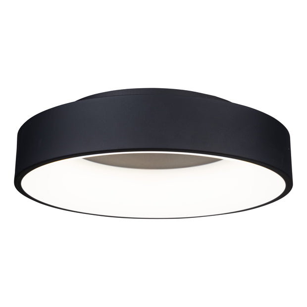 LAZIO luminaire plafonnier rond noir, del intégré BT2010BK | Luminaire Plus.ca