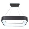 LAZIO luminaire suspendu carré noir, del intégré BT2021BK | Luminaire Plus.ca