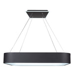 LAZIO luminaire suspendu carré noir, del intégré BT2021BK | Luminaire Plus.ca