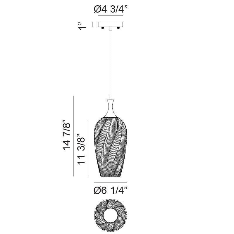 EESHA luminaire suspendu noir ou doré C30901