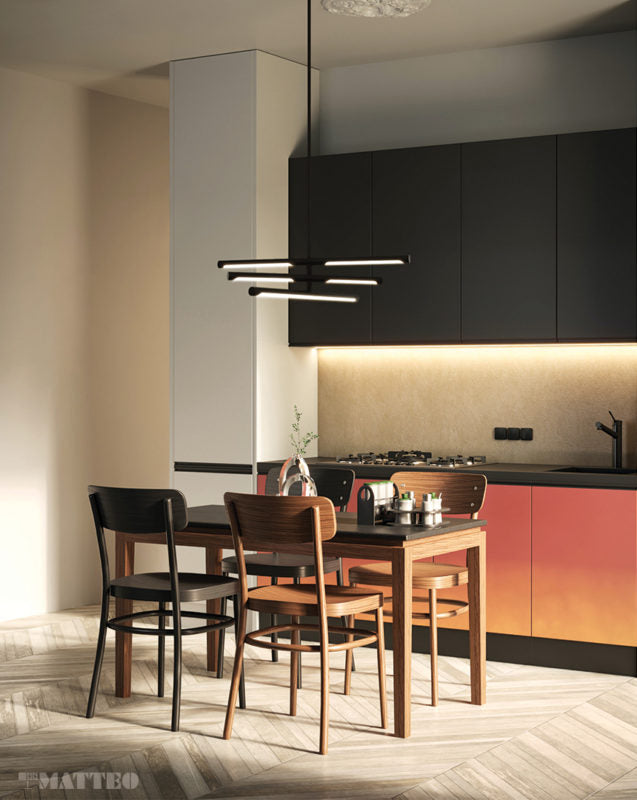 NOVELLE luminaire suspendu linéaire 36" | Luminaire Plus.ca