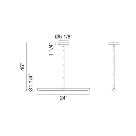 NOVELLE luminaire suspendu linéaire 24