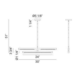 NOVELLE luminaire suspendu linéaire 30