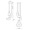 ARIES luminaire suspendu noir, doré, chrome CH76718| Luminaire Plus.ca