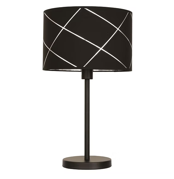 PRUGA lampe de table 22''H noir et nickel CN9402-BKBSL