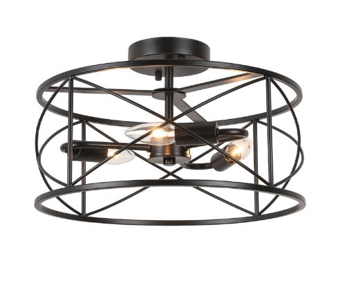 CALAH luminaire plafonnier noir ou doré CLH-153 | Luminaire Plus.ca