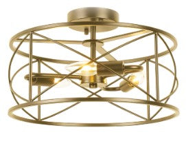 CALAH luminaire plafonnier noir ou doré CLH-153 | Luminaire Plus.ca