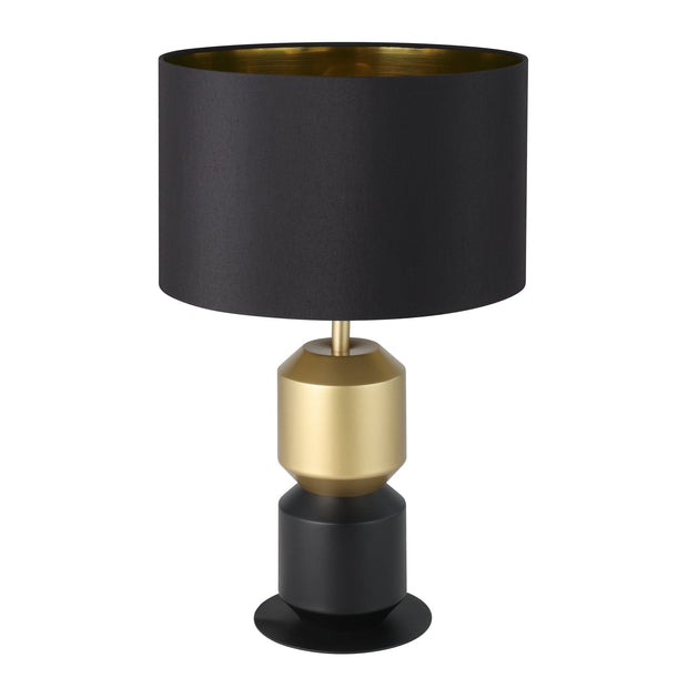 LAURIGNANO lampe de table noir et doré 20"H