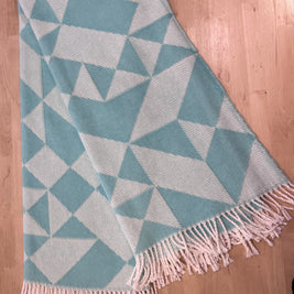 JETÉ turquoise et blanc 64 X 52