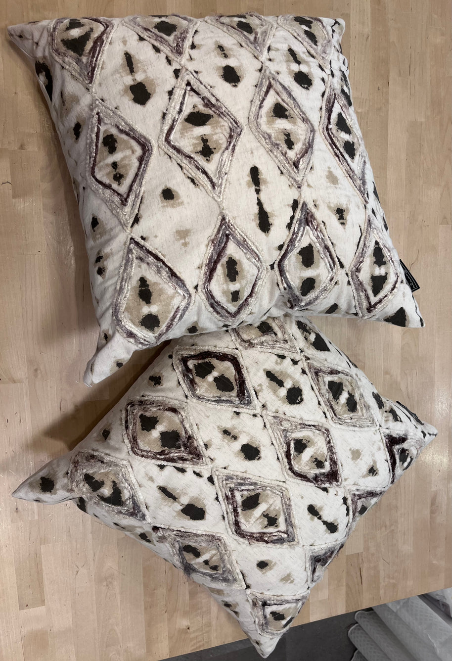 Coussins 20 X 20 ensemble de 2