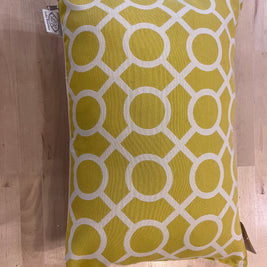 Coussins 14 X 20 jaune ensemble de 2
