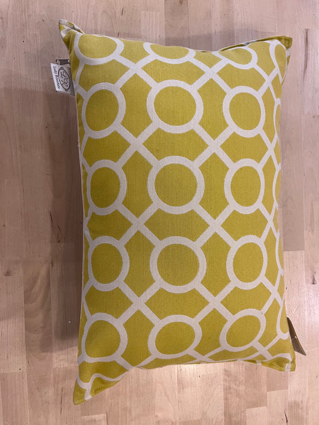 Coussins 14 X 20 jaune ensemble de 2