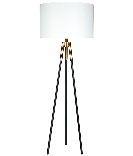TAYLOR lampe de plancher or et noir LL1561 | Luminaire Plus.ca