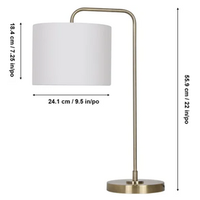 ROMANCE lampe de table 22''H doré LL2037-33