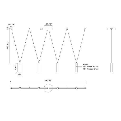 MASON luminaire suspension 72
