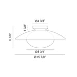 HATLEY luminaire plafonnier rond 16"D | Luminaire Plus.ca