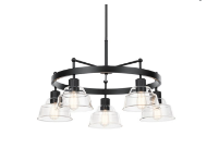 EASTMONT luminaire suspendu rond 5 globes 52403 | Luminaire Plus.ca