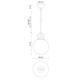 FIORE luminaire suspension simple 10