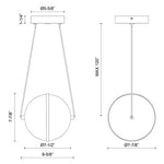 ARIES luminaire suspendu noir, doré, chrome PD76708| Luminaire Plus.ca