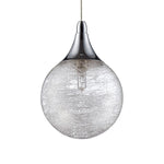 FYBRA luminaire suspendu chrome et verre filamenté| Luminaire Plus.ca