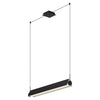 PHOENIX luminaire suspendu linéaire noir et blanc del intégré 36"