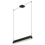 PHOENIX luminaire suspendu linéaire noir et blanc del intégré 36"