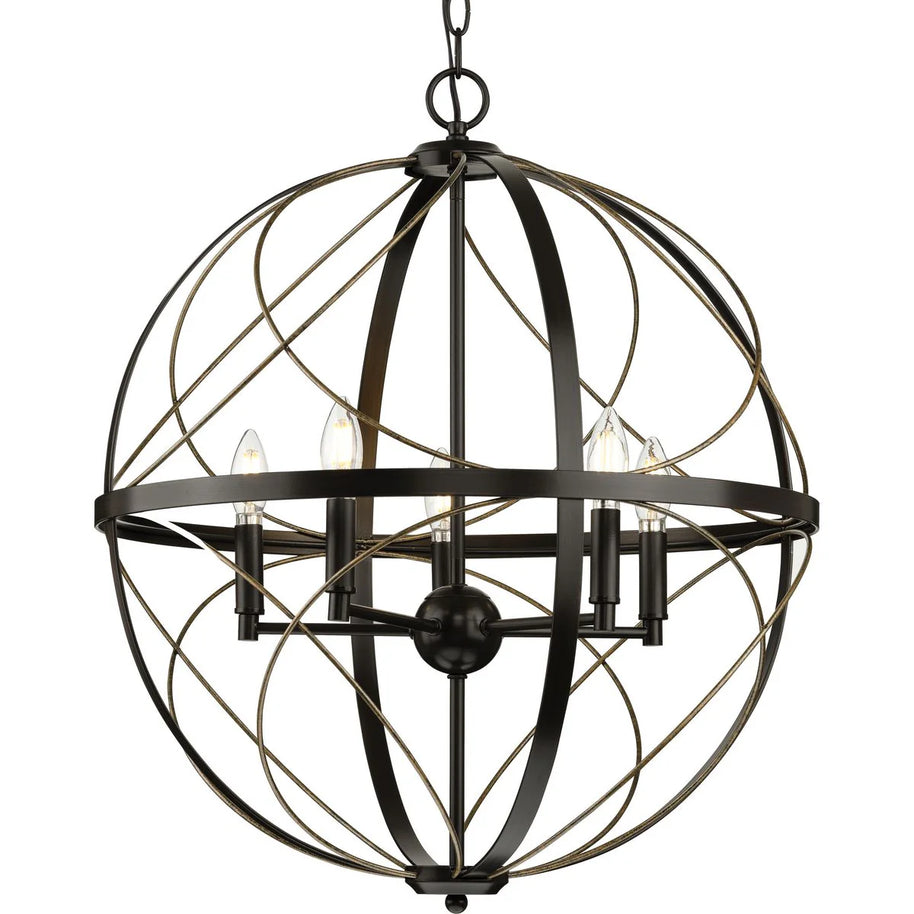 BRANDYWINE luminaire suspension 22''D bronze P500287-020