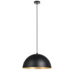 RAFAELINO luminaire suspendu noir et doré 205293A