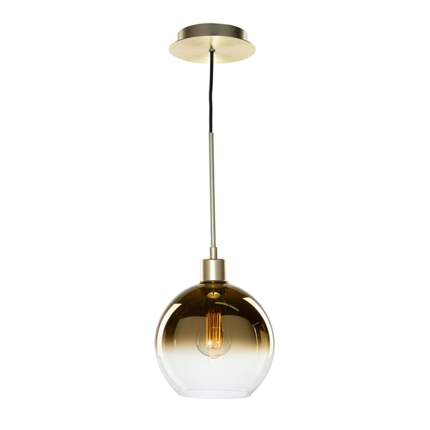 MORNING MIST luminaire suspension 8"D doré SC13281GD