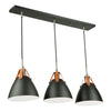 TOTE suspendu noir et cuir brun 30'' SC13324BK | Luminaire Plus.ca
