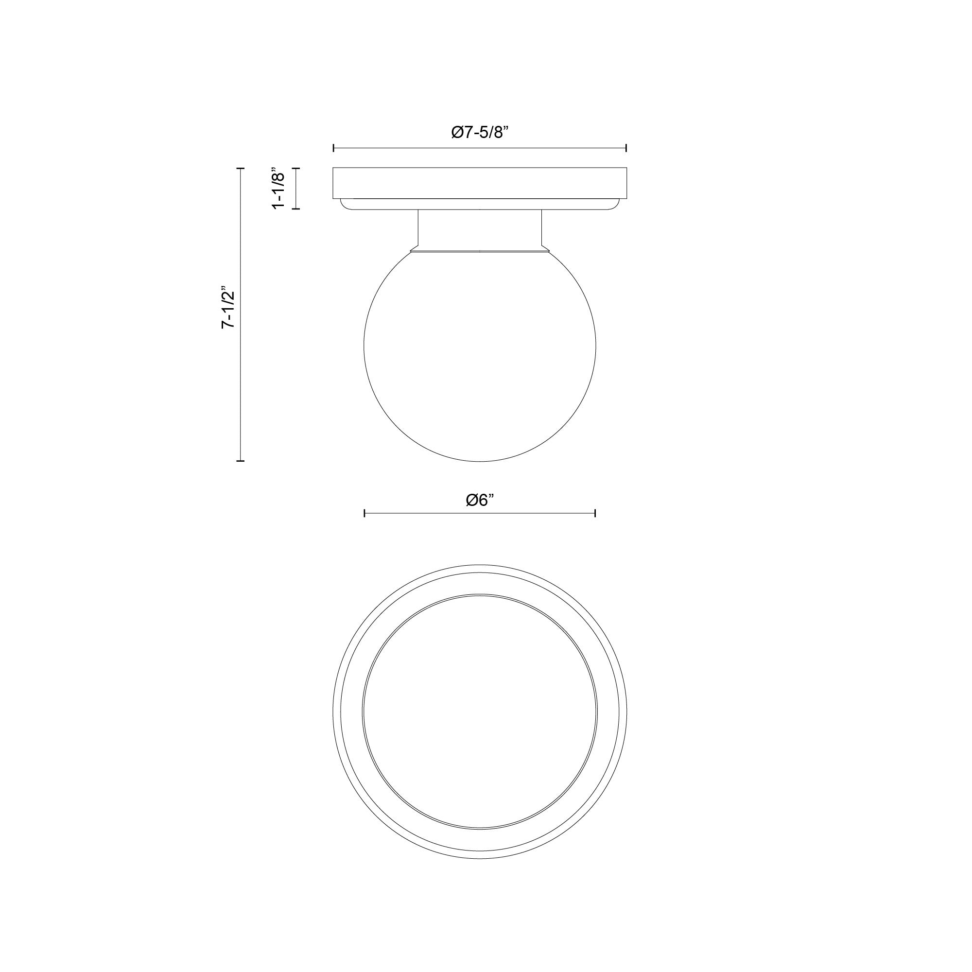 FIORE luminaire plafonnier rond 6