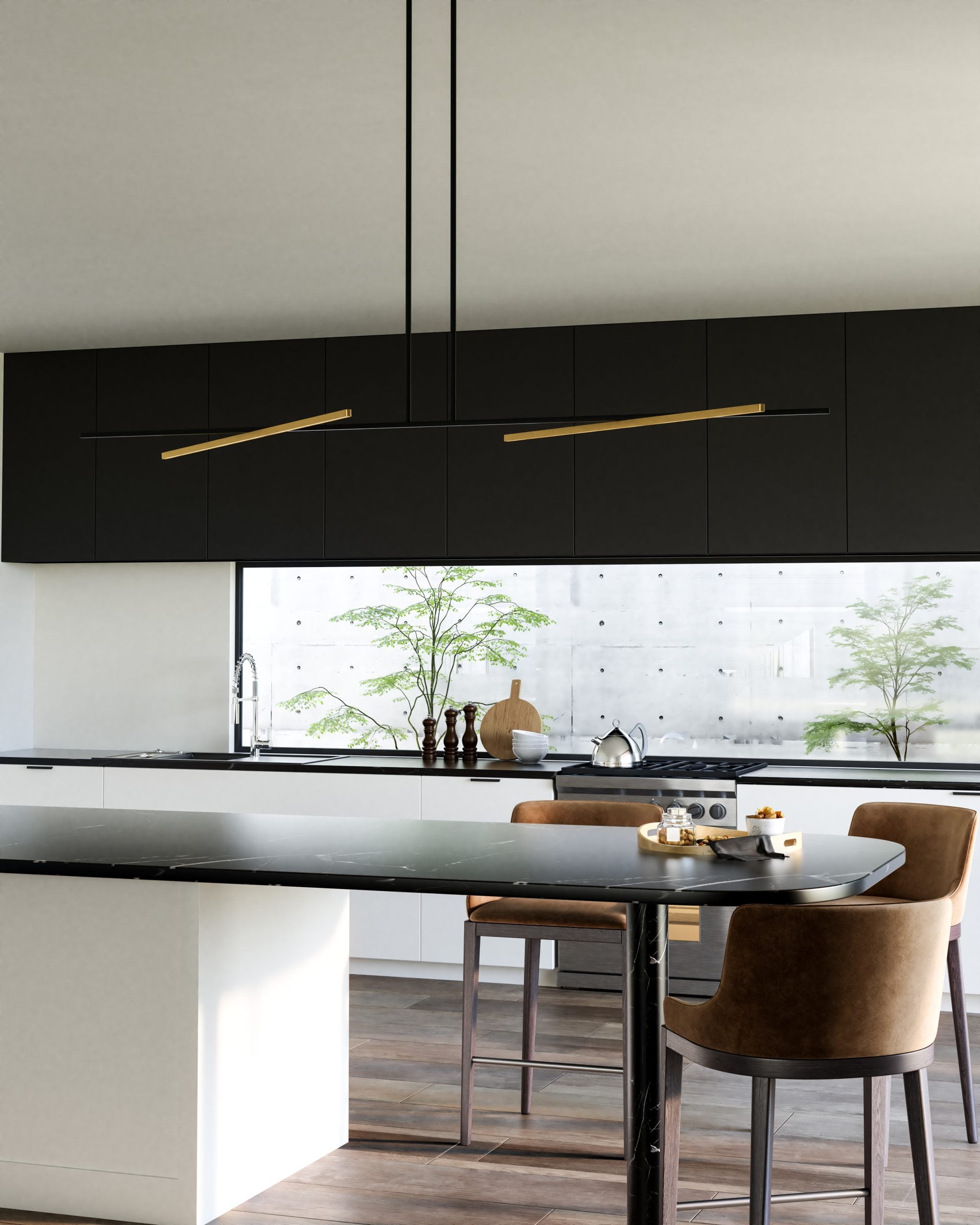 SHIFT luminaire noir, doré, noir et doré LP28760 | Luminaire Plus.ca