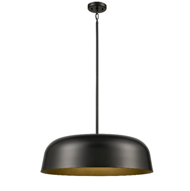 TUQUE luminaire suspendu 20"D blanc ou graphite DVP40905