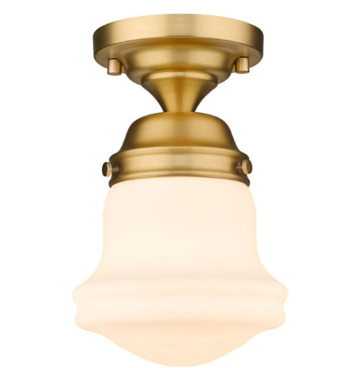 VAUGHN luminaire plafonnier 6"D verre blanc
