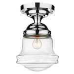 VAUGHN luminaire plafonnier 10 1/2"D verre bullé ou blanc