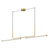 VESPER luminaire linéaire 73"L Del intégré LP73073