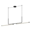 VESPER luminaire linéaire noir et blanc del intégré LP73073-BK | Luminaire Plus.ca