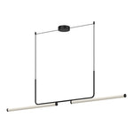 VESPER luminaire linéaire noir et blanc del intégré LP73073-BK | Luminaire Plus.ca