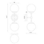 FIORE luminaire murale double | Luminaire Plus.ca