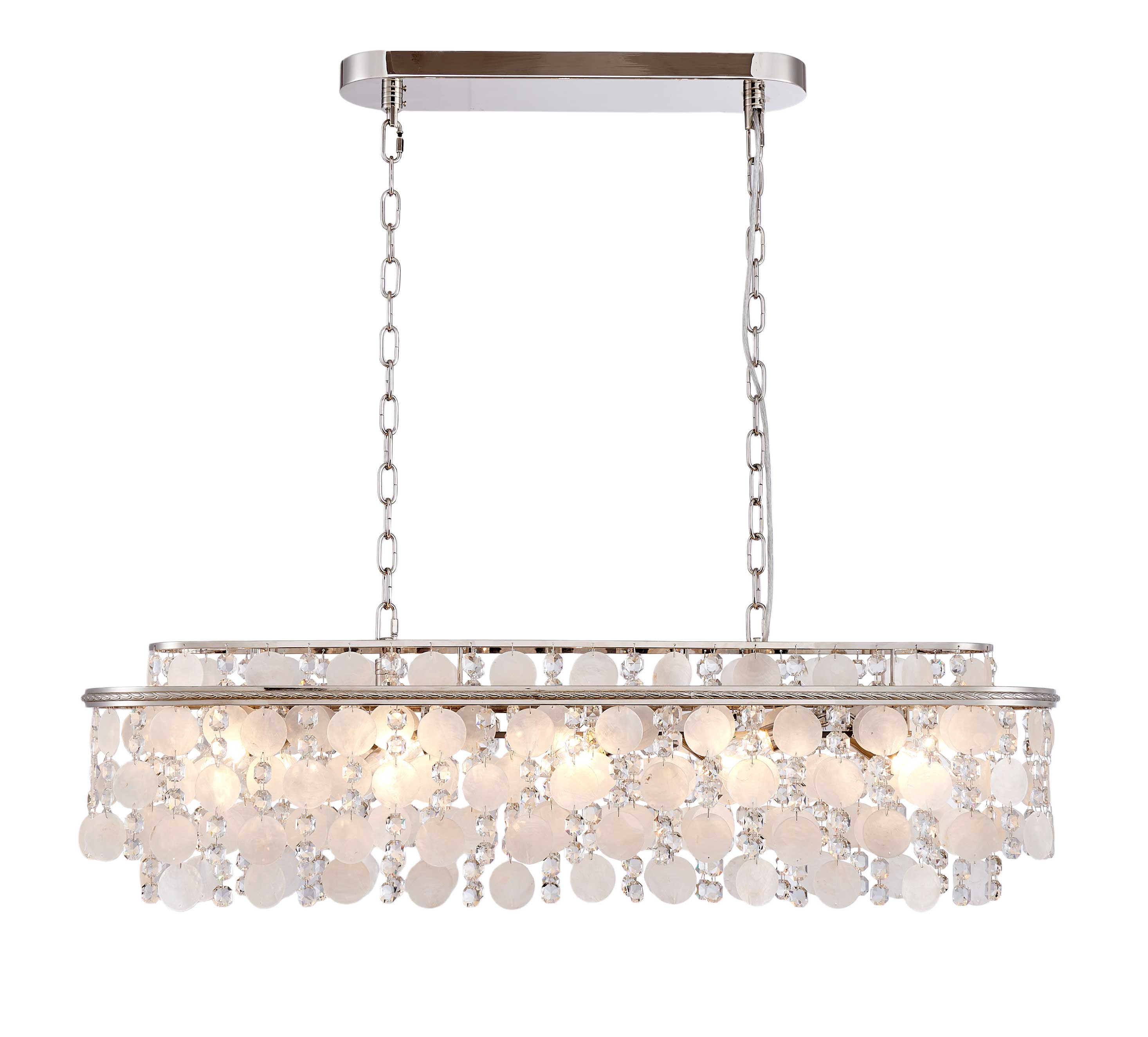 AVARA Luminaire suspendu nickel poli 11''L AC12070PN