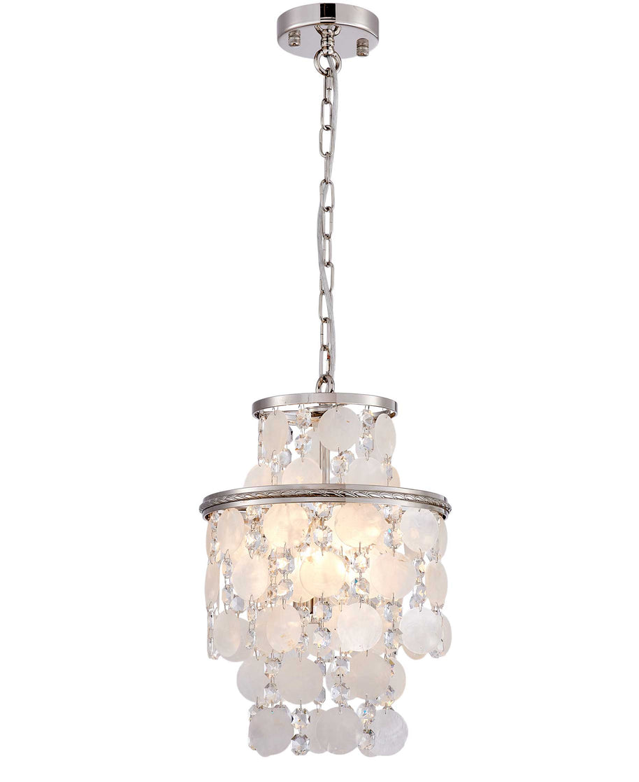 AVARA Luminaire suspendu nickel poli  11'' D AC12071PN