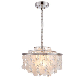 AVARA Luminaire suspendu nickel poli 18''D AC12072PN