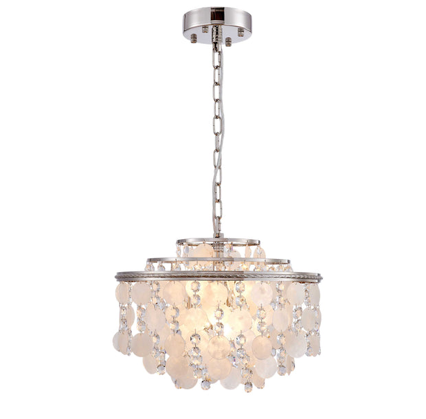 AVARA Luminaire suspendu nickel poli 18''D AC12072PN
