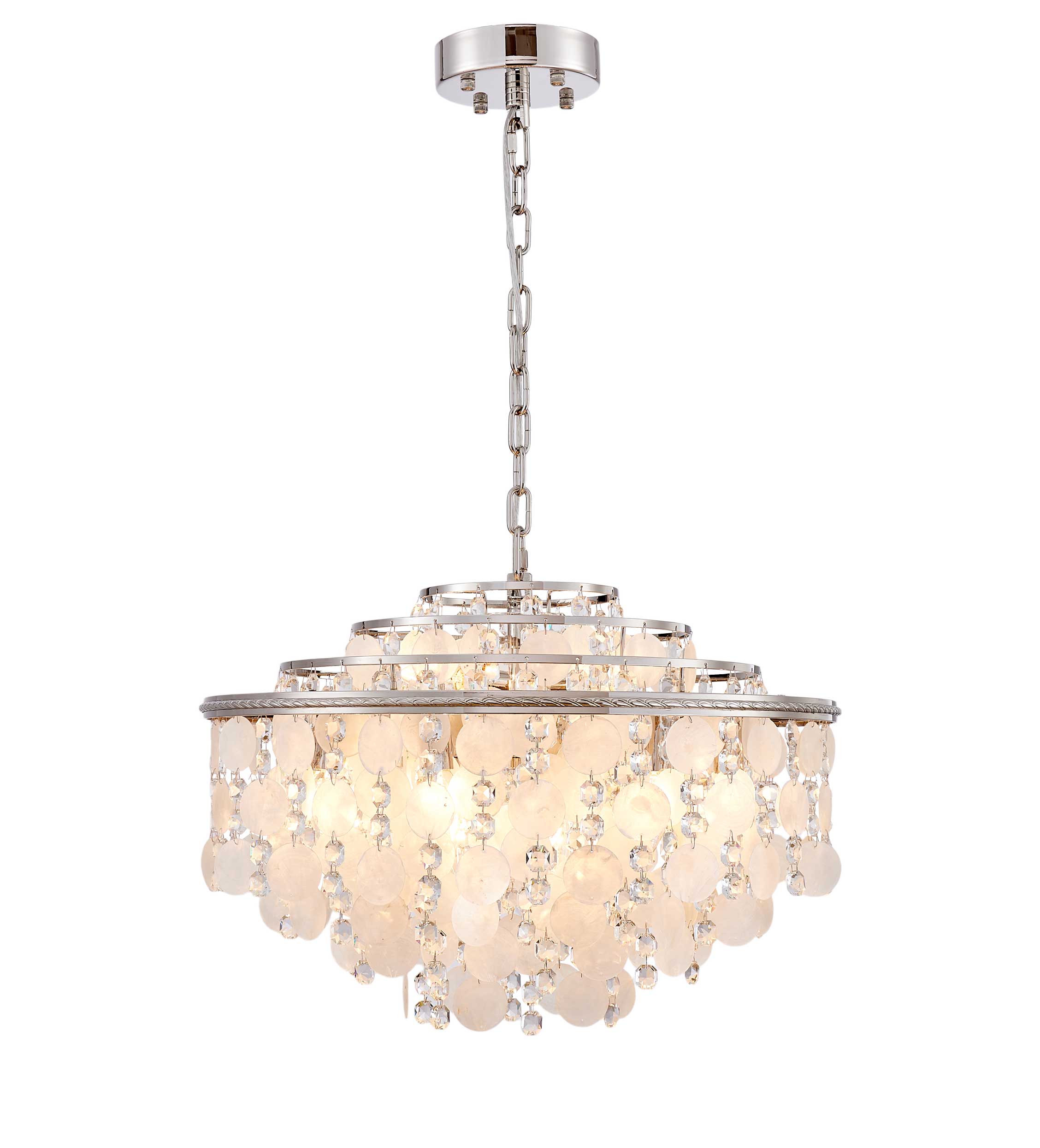 AVARA Luminaire suspendu nickel poli 23 1/2''D AC12073PN
