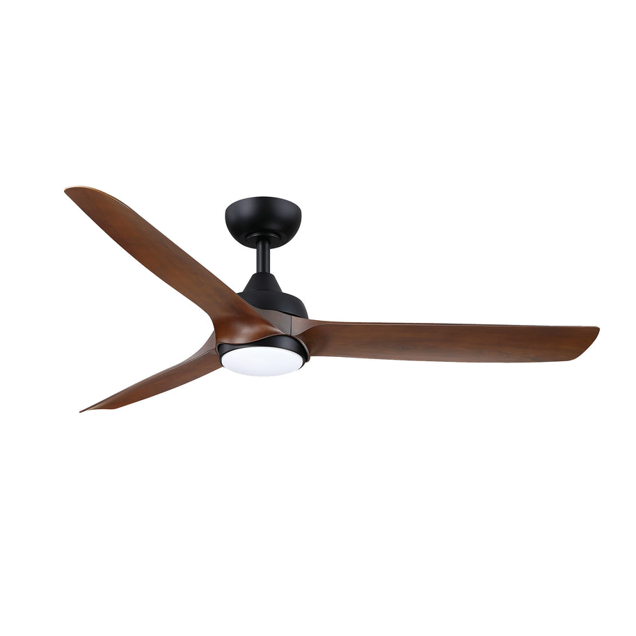 AQUILO Ventilateur 3 pales avec éclairage DEL contrôle inclus 52'' L AC41252